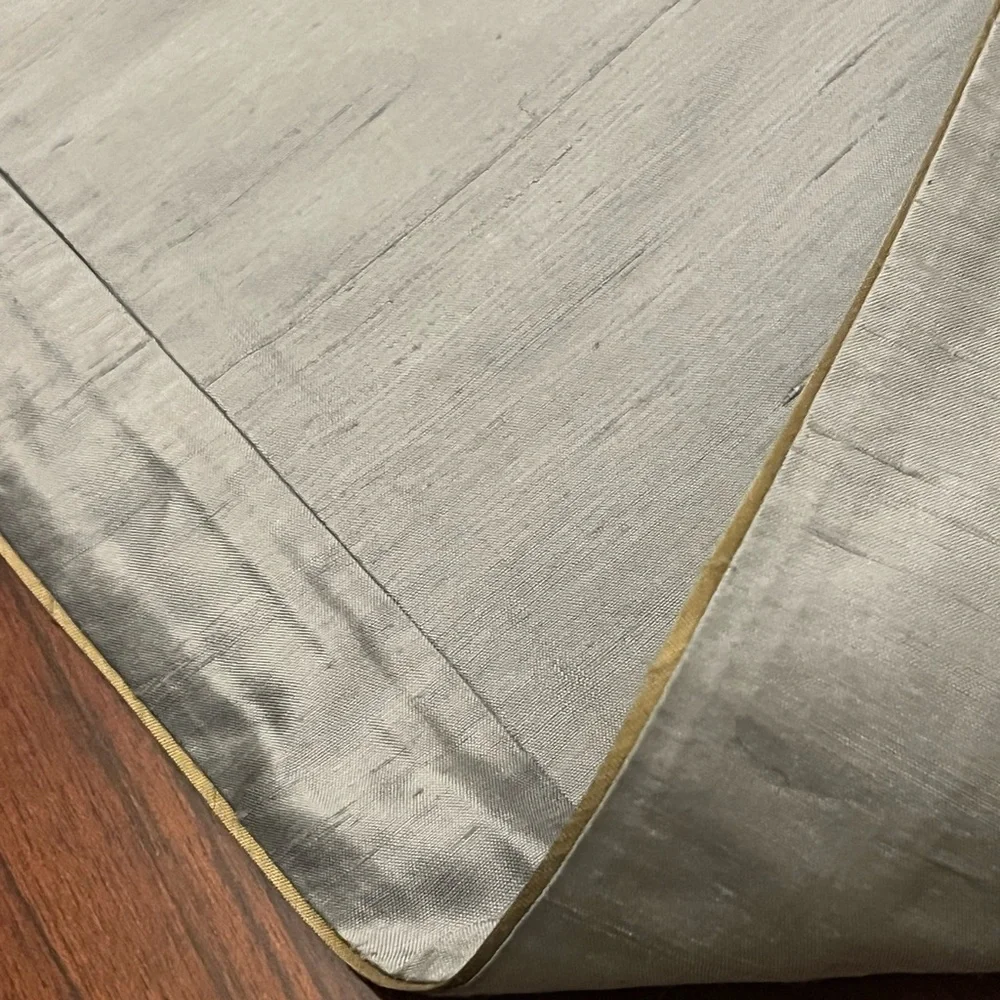 Pottery Barn Soft Silk Gray pillow sham size  18 by  18 inches